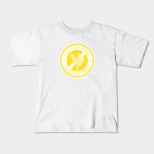 Yellow gluten free logo Kids T-Shirt